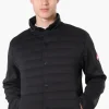Canada Weather Gear Puffer Techno Fleece Lightweight Jacket - Black