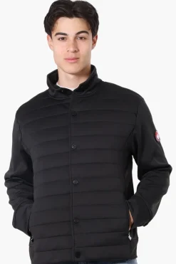 Canada Weather Gear Puffer Techno Fleece Lightweight Jacket - Black