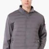 Canada Weather Gear Puffer Techno Fleece Lightweight Jacket - Grey