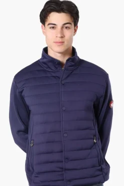 Canada Weather Gear Puffer Techno Fleece Lightweight Jacket - Navy