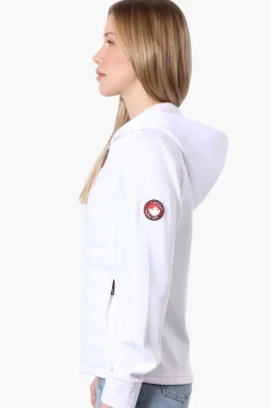 Canada Weather Gear Puffer Techno Fleece Lightweight Jacket - White