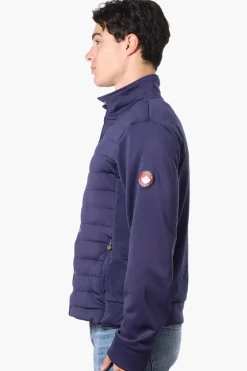 Canada Weather Gear Puffer Techno Fleece Lightweight Jacket - Navy