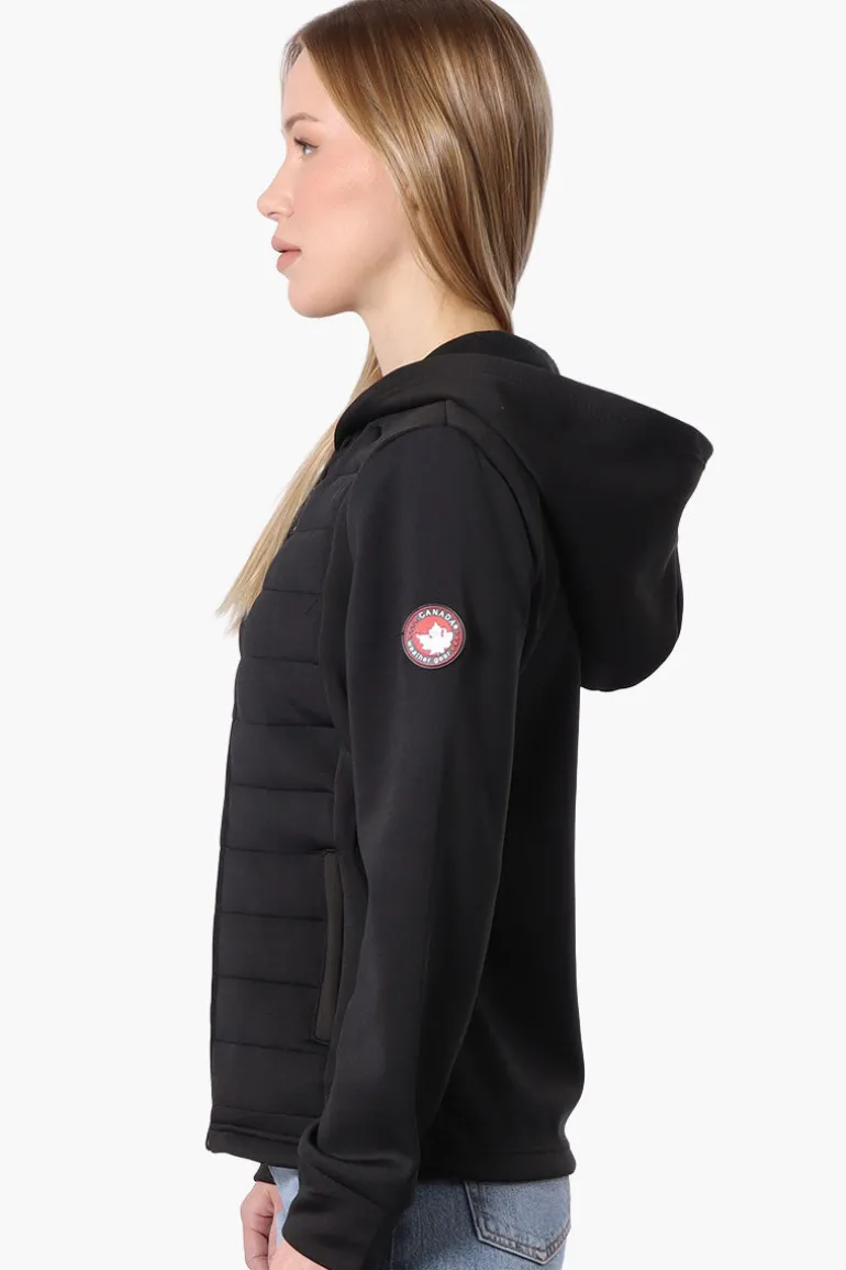 Canada Weather Gear Puffer Techno Fleece Lightweight Jacket - Black