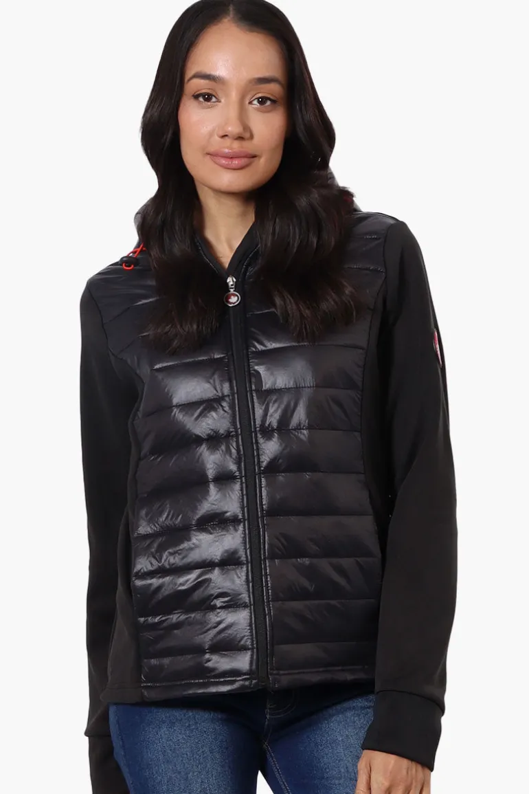 Canada Weather Gear Quilted Nylon Lightweight Jacket - Black