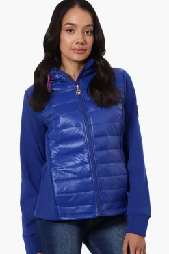 Canada Weather Gear Quilted Nylon Lightweight Jacket - Blue
