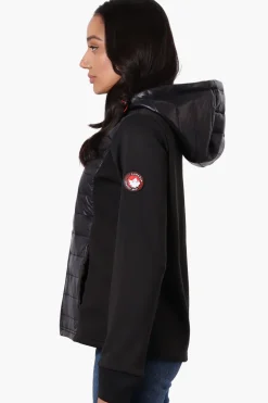 Canada Weather Gear Quilted Nylon Lightweight Jacket - Black