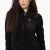 Canada Weather Gear Sherpa Zip Up Lightweight Jacket - Black