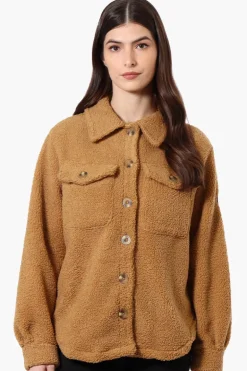 Canada Weather Gear Sherpa Lightweight Jacket - Brown