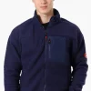 Canada Weather Gear Sherpa Zip Up Lightweight Jacket - Navy