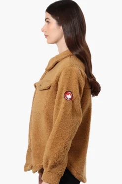 Canada Weather Gear Sherpa Lightweight Jacket - Brown