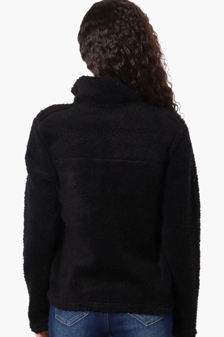 Canada Weather Gear Sherpa Zip Up Lightweight Jacket - Black