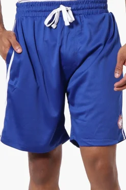 Canada Weather Gear Side Stripe Mesh Shorts - Blue