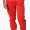 Canada Weather Gear Side Stripe Colour Block Joggers - Red