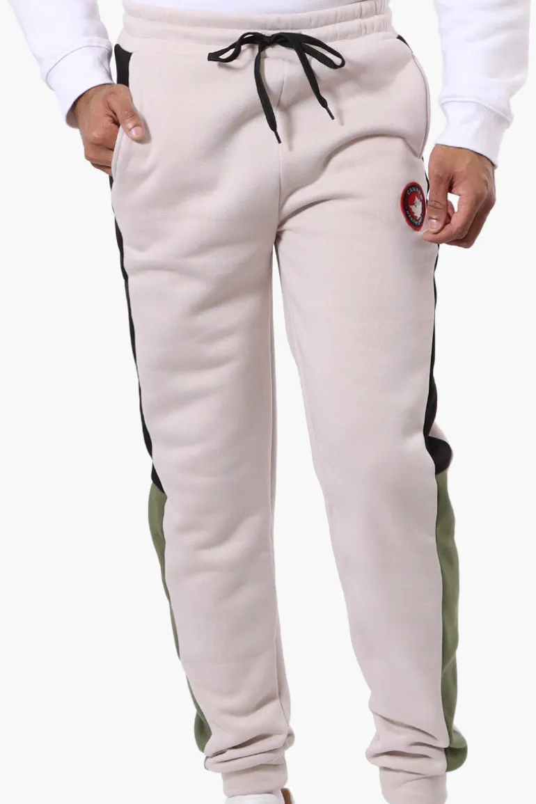 Canada Weather Gear Side Stripe Colour Block Joggers - Beige