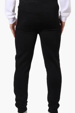 Canada Weather Gear Side Stripe Tie Waist Joggers - Black