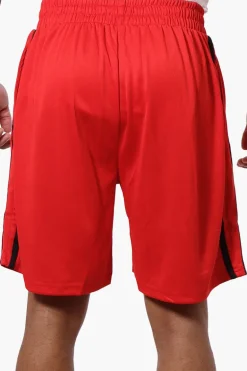 Canada Weather Gear Side Stripe Mesh Shorts - Red