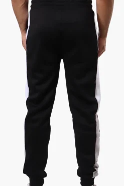 Canada Weather Gear Side Stripe Colour Block Joggers - Black