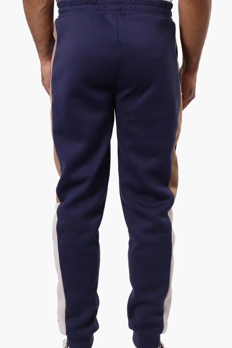 Canada Weather Gear Side Stripe Colour Block Joggers - Navy