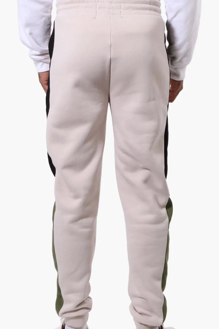 Canada Weather Gear Side Stripe Colour Block Joggers - Beige