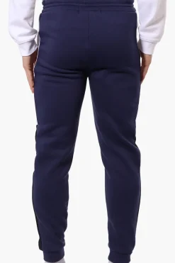 Canada Weather Gear Side Stripe Tie Waist Joggers - Navy