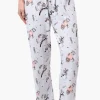 Canada Weather Gear Sloth Pattern Wide Leg Pajama Pants - Grey