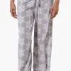 Canada Weather Gear Snowflake Pattern Wide Leg Pajama Pants - Grey