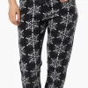Canada Weather Gear Snowflake Pattern Fleece Pajama Bottoms - Black