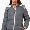 Canada Weather Gear Solid Bubble Bomber Jacket - Grey