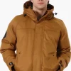 Canada Weather Gear Solid Twill Bomber Jacket - Camel