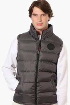 Canada Weather Gear Solid Bubble Vest - Grey