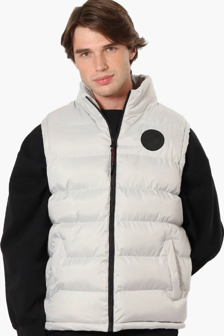 Canada Weather Gear Solid Bubble Vest - Stone