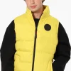 Canada Weather Gear Solid Bubble Vest - Yellow