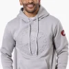 Canada Weather Gear Solid Embossed Logo Hoodie - Grey