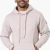 Canada Weather Gear Solid Embossed Logo Hoodie - Beige