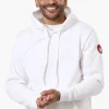 Canada Weather Gear Solid Embossed Logo Hoodie - White