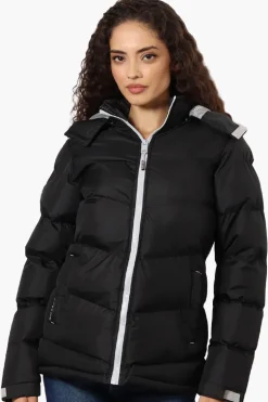Canada Weather Gear Solid Bubble Bomber Jacket - Black