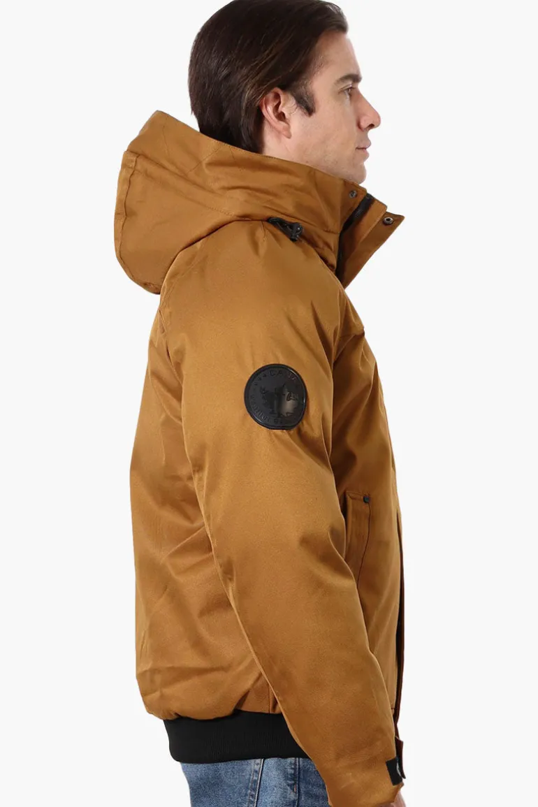 Canada Weather Gear Solid Twill Bomber Jacket - Camel
