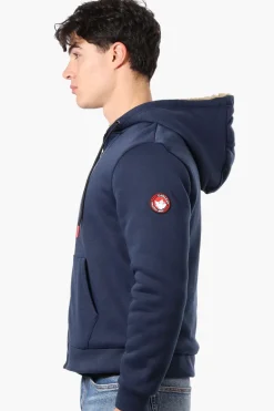 Canada Weather Gear Solid Sherpa Lined Lightweight Jacket - Navy