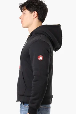 Canada Weather Gear Solid Sherpa Lined Lightweight Jacket - Black