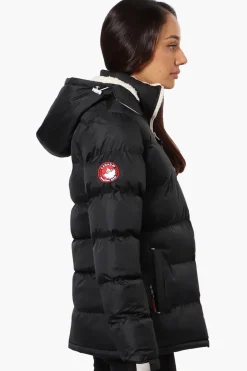 Canada Weather Gear Solid Bubble Bomber Jacket - Black