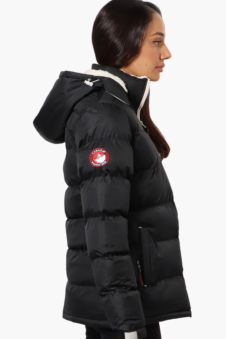 Canada Weather Gear Solid Bubble Bomber Jacket - Black
