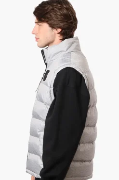 Canada Weather Gear Solid Bubble Vest - Grey