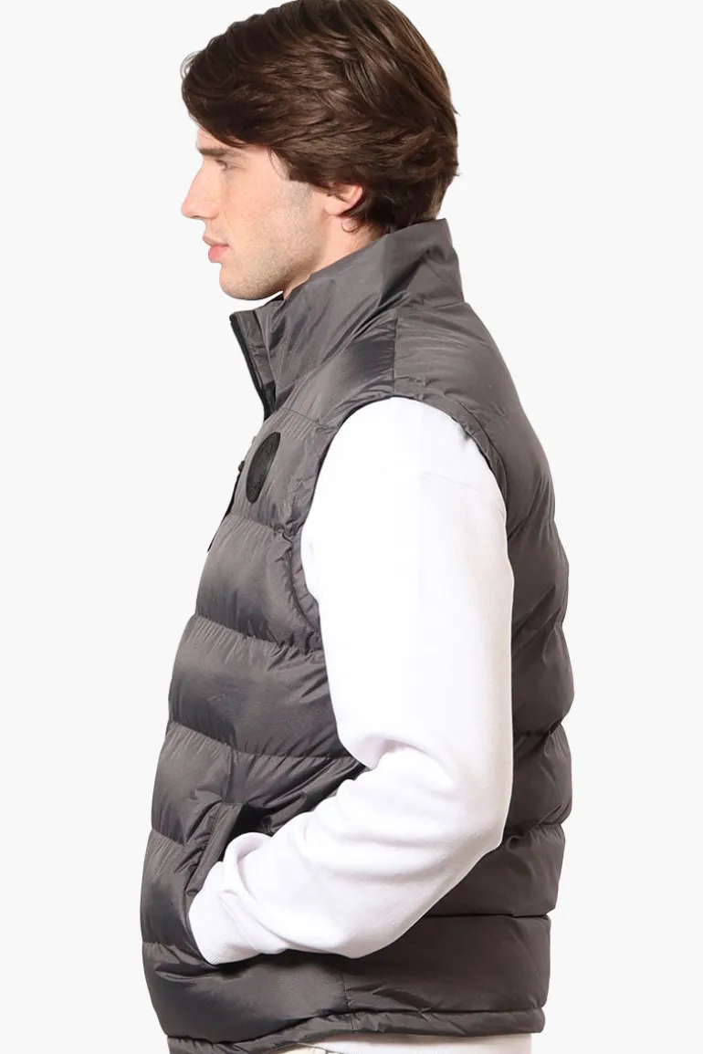 Canada Weather Gear Solid Bubble Vest - Grey