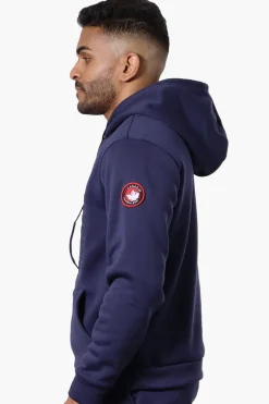 Canada Weather Gear Solid Embossed Logo Hoodie - Navy