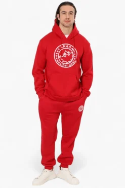 Canada Weather Gear Solid Tie Waist Joggers - Red