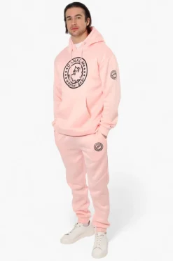 Canada Weather Gear Solid Tie Waist Joggers - Pink