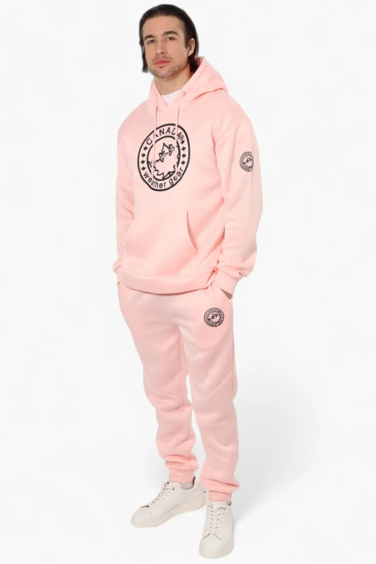 Canada Weather Gear Solid Tie Waist Joggers - Pink