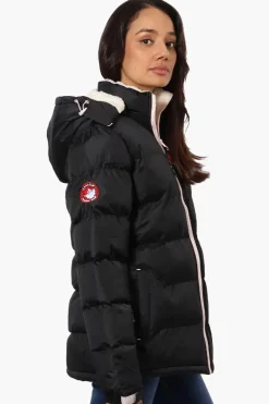 Canada Weather Gear Solid Bubble Bomber Jacket - Black