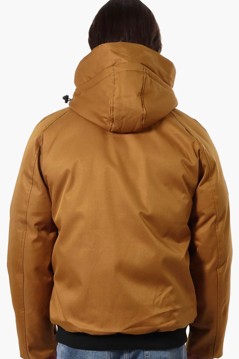 Canada Weather Gear Solid Twill Bomber Jacket - Camel