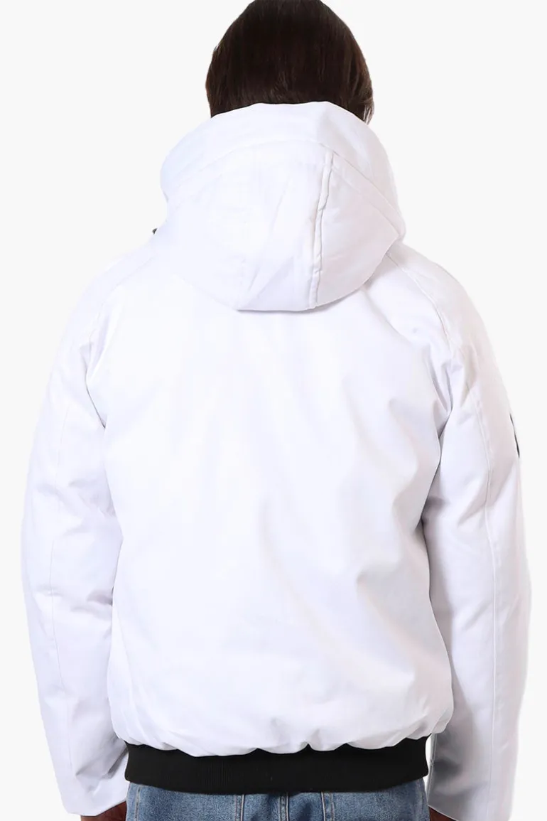 Canada Weather Gear Solid Twill Bomber Jacket - White